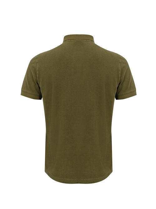 Polo 22002SC in piqué di cotone organico Military green STONE ISLAND | 22002SCS0067V005G